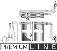 Evaporateur de climatisation Poulie 135mm MAHLE pour MERCEDES VIANO