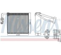 Évaporateur de climatisation R 134a 92297 NISSENS pour VOLVO FORD