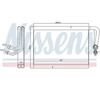 Évaporateur de climatisation NISSENS 92337