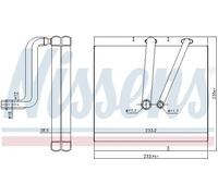NISSENS 92381 Évaporateur de climatisation