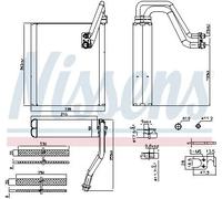 Évaporateur de climatisation R 134a 92427 NISSENS pour LAND ROVER VOLVO