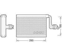 Denso Évaporateur de climatisation DEV05002 R 134a pour BMW 1, 1 Décapotable, 3, X1