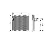 PRASCO TOV485 Évaporateur de climatisation