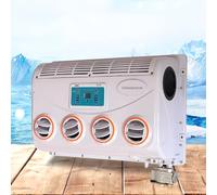 Évaporateur de climatiseur CC pour camping-car, conversion intelligente de fréquence avec télécommande, haut débit d'air pour un refroidissement stable dans les voitures, caravanes, camions