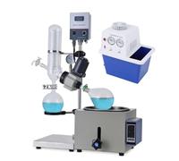 Évaporateur rotatif numérique avec bain d'eau pour distillation de solvants en laboratoire
