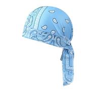 Evaporative Cooling Head Scarf - Breathable Moisture Wicking Mesh Fabric, Relieve Outdoor Summer Heat, Absorb Forehead Sweat Dripping, Adjust Rear Tie Straps, Non Slip Motorcycle Helmet Liner | For At
