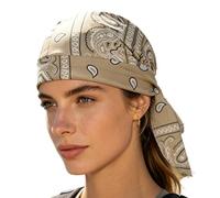 Evaporative Cooling Head Scarf - Breathable Moisture Wicking Mesh Fabric, Relieve Outdoor Summer Heat, Absorb Forehead Sweat Dripping, Adjust Rear Tie Straps, Non Slip Motorcycle Helmet Liner | For At
