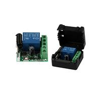 Evarbuild 12V 1CH 433MHz interrupteur de commande a distance Module de relais recepteur universel 433 MHz Kit de bouton de l'emetteur Diy