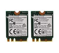 Evarbuild 2 adaptateurs pour Realtek RTL8723BE 802.11N WiFi Card Bluetooth 4.0 NGFF Card 843338-001 300 Mbps