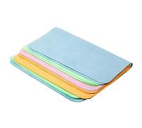 Evarbuild 5 PièCes SéRies Doux Chamois Lunettes Cleaner Lunettes Fibre Tissu Propre pour Objectif CaméRa de Nettoyage