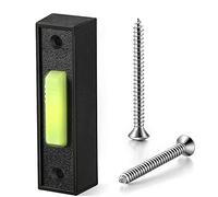 Evarbuild Interrupteur Universel D'Ouvre-Porte de Garage 41A4166 Bouton-Poussoir éClairé Filaire Finition Noire avec Bouton Blanc