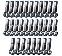 Evarbuild Lot de 100 pinces de casque pour phares, lampes de protection, accessoires de casque, faciles à monter pour casque, sangles