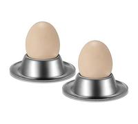Evarbuild Lot de 2 coquetiers en acier pour œufs durs et souples