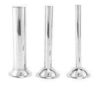 Evarbuild Lot de 4 tubes de remplissage en acier pour saucisses - Entonnoirs - Pièces de rechange - Diamètre de la base : 58 mm