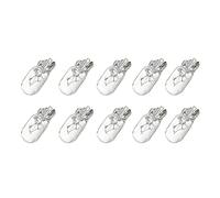Evarbuild Voiture T10 12V 5W 168194 W5W Ampoule HalogèNe Instrument Jauge Lampe de de Bord Les Lampes de Lecture, 10 Paquet Blanc Chaud