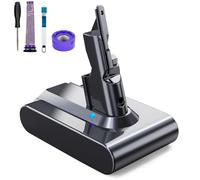 EVARY 6000mAh Batterie pour Dyson V7 SV11 Remplacement Batterie pour Dyson V7 Absolute Animal Motorhead Trigger Car+Boat Fluffy HEPA Mattress Aspirateur avec 2 Pré-Filtre et 1 Tournevis