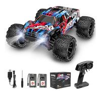 EVARY Voiture télécommandée 40 Km/h 1:16 Monster Truck rc 2.4 GHz,4x4 télécommandée Tout Terrain,2 * 2000mah Batteries,Durée du Jeu 50+ Min.