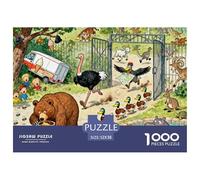 Évasion du Zoo Puzzle en Bois Imperméable Puzzles De 1000 Pièces pour Adultes Impossible Jeux Éducatifs