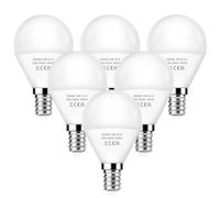 EvaStary Ampoules LED E14, lumières de balle de golf Globe équivalent 5W 40W, G45 Small Ampoule à vis Edison, 3000K 450lm Lampe non dimmable pour la maison 6 Pack (blanc chaud)