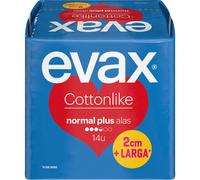 Evax Cotton-like Wings Plus Normal Pads 14Uds