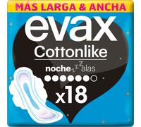 Evax Cottonlike Lingettes de Nuit avec Ailes 18uts