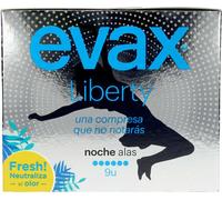 Evax Liberty Nuit Normal Serviettes hygiéniques à ailettes 12 unités