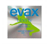 EVAX Liberty - Serviettes Hygiéniques Avec Ailettes Normal - Lot de 12 unités