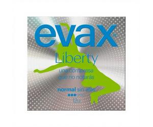 EVAX Liberty - Serviettes Hygiéniques Avec Ailettes Normal - Lot de 12 unités