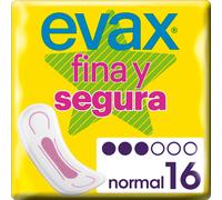 Evax Serviettes Fine et Sûre Sans Ailettes 16 unités