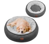 EvcgoX Panier pour Chien ，Lit Rond Moelleux pour Chien et Chat pour Chiens de Grande, Moyenne et Petite Taille - 60 cm Coussin Central Amovible et Lavable