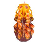 EVE CANDLES Bougie design faite à la main, décorative et inodore Ø8 x h18 cm, combustion longue de 66h, mèches en coton sans fumée. Parfaite pour la décoration intérieure et comme cadeau polyvalent