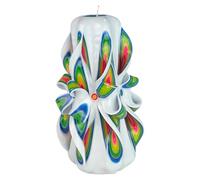 EVE CANDLES Bougie design faite à la main, décorative et inodore Ø8 x h18 cm, combustion longue de 66h, mèches en coton sans fumée. Parfaite pour la décoration intérieure et comme cadeau polyvalent