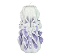 EVE CANDLES Bougie design faite à la main, décorative et inodore Ø8 x h18 cm, combustion longue de 66h, mèches en coton sans fumée. Parfaite pour la décoration intérieure et comme cadeau polyvalent