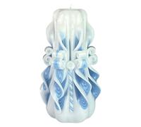 EVE CANDLES Bougie design faite à la main, décorative et inodore Ø8 x h18 cm, combustion longue de 66h, mèches en coton sans fumée. Parfaite pour la décoration intérieure et comme cadeau polyvalent