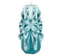 EVE CANDLES Bougie design faite à la main, décorative et inodore Ø8 x h18 cm, combustion longue de 66h, mèches en coton sans fumée. Parfaite pour la décoration intérieure et comme cadeau polyvalent