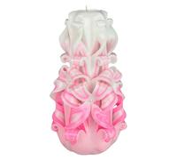 EVE CANDLES Bougie design faite à la main, décorative et inodore Ø8 x h18 cm, combustion longue de 66h, mèches en coton sans fumée. Parfaite pour la décoration intérieure et comme cadeau polyvalent