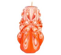 EVE CANDLES Bougie design faite à la main, décorative et inodore Ø8 x h18 cm, combustion longue de 66h, mèches en coton sans fumée. Parfaite pour la décoration intérieure et comme cadeau polyvalent