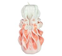 EVE CANDLES Bougie design faite à la main, décorative et inodore Ø8 x h18 cm, combustion longue de 66h, mèches en coton sans fumée. Parfaite pour la décoration intérieure et comme cadeau polyvalent