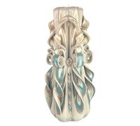 EVE CANDLES Bougie design faite à la main, décorative et sans odeur Ø11,5 x h27 cm, combustion longue de 170h, mèches en coton sans fumée. Parfaite pour la décoration domestique et comme cadeau