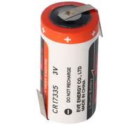 EVE CR17335 Pile au lithium 3V avec cosses à souder ou palette de soudage sélectionnables : avec cosse à souder en forme de Z