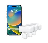 Eve Door & Window (Matter) lot de 3 - Capteur de contact pour portes et fenêtres, sécurité connectée, notifications, Apple Home, Alexa, Google Home, SmartThings, Nécessite un concentrateur