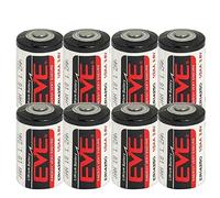 EVE ER14250 Lot de 8 piles au lithium 1/2 AA 3,6 V