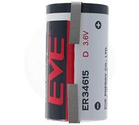 EVE ER34615 DS EVE Numéro de Fabrication: ER34615DSEVE 3,6 Volt 19000mAh avec cosses à souder en Forme de U