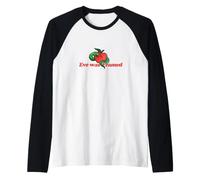 Eve était Une Illustration encadrée d'un Serpent et d'une Pomme Manche Raglan