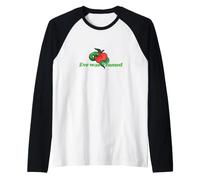 Eve était Une Illustration encadrée d'un Serpent et d'une Pomme Manche Raglan