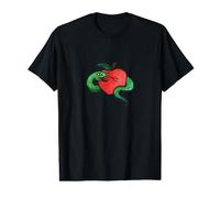 Eve était Une Illustration encadrée d'un Serpent et d'une Pomme T-Shirt Graphique avec Valeur