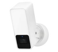 Eve Outdoor Cam (White Edition) - Caméra projecteur sécurisée, (HomeKit Secure Video), 1080p, Vision Nocturne, Wi-FI (2,4 GHz), détecteur de Mouvement, Communication bidirectionnelle, Installation
