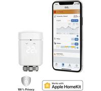 Eve Home Vanne radiateur Thermo (Apple Home) – LED, contrôle auto, tactile, Bluetooth/Thread