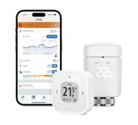 EVE Thermo - Kit de Confort pour 1 radiateur, Comprenant 1 Dispositif EVE Thermo Control, Compatible avec Apple Home, nécessite Apple TV 4K (2e gén/3e gén 128 Go), HomePod (2e gén) ou HomePod Mini