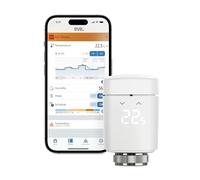 EVE Thermo (Matter) vanne de radiateur à thermostat intelligent, contrôle automatique de la température, Amazon Alexa, Apple Maison, Samsung SmartThings, Google Home, nécessite un Thread Border Router